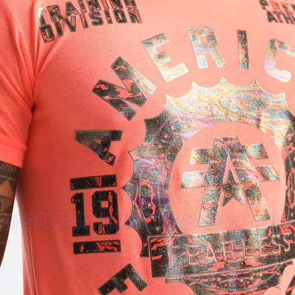 American Fighter Alexander FM13708 Short Sleeve Graphic Sport T-shirt for Men - Picture 3 of 5